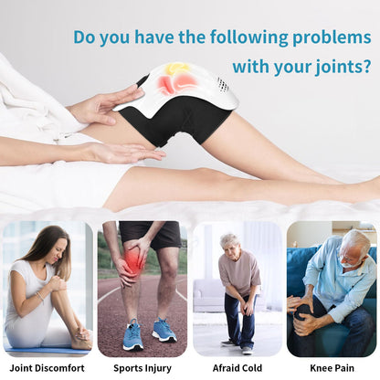 Intelligent Home Use Electric Intelligent Kneading Heating Knee Massager Rechargeable Pain Relief Infrared Laser Vibration Knee Massager - Oopsdadforgot.com