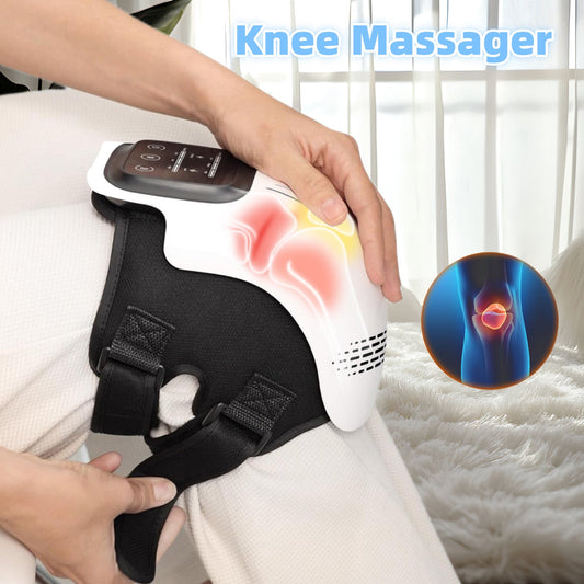 Intelligent Home Use Electric Intelligent Kneading Heating Knee Massager Rechargeable Pain Relief Infrared Laser Vibration Knee Massager - Oopsdadforgot.com