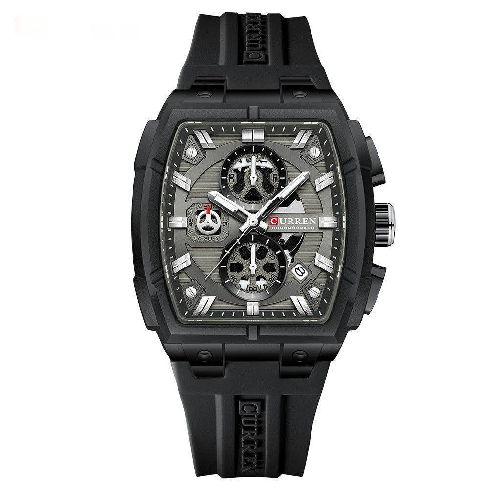 Kairun Waterproof Calendar Six - Hand Adhesive - Tape Mens Quartz Watch - Oopsdadforgot.com