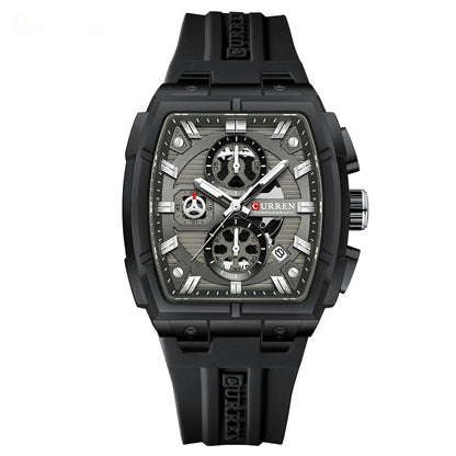 Kairun Waterproof Calendar Six - Hand Adhesive - Tape Mens Quartz Watch - Oopsdadforgot.com
