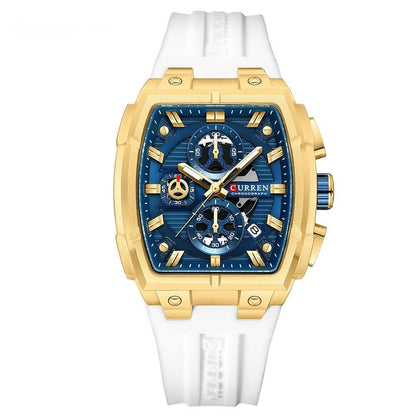 Kairun Waterproof Calendar Six - Hand Adhesive - Tape Mens Quartz Watch - Oopsdadforgot.com