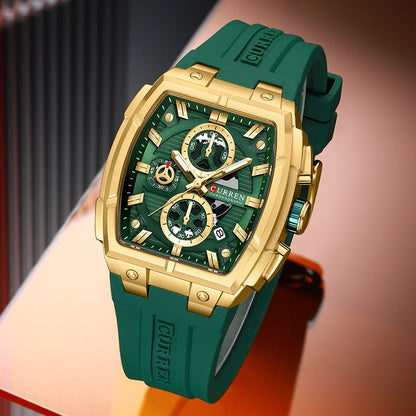 Kairun Waterproof Calendar Six - Hand Adhesive - Tape Mens Quartz Watch - Oopsdadforgot.com