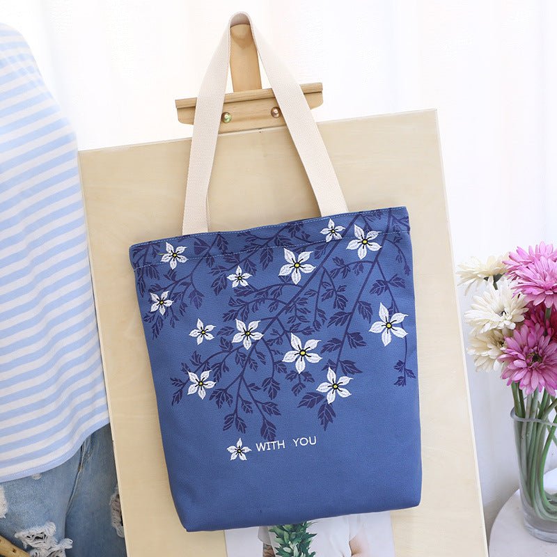 Korean fashion, large capacity Canvas Backpack, embroidered lady backpack, student bags, factory direct sales - Oopsdadforgot.com