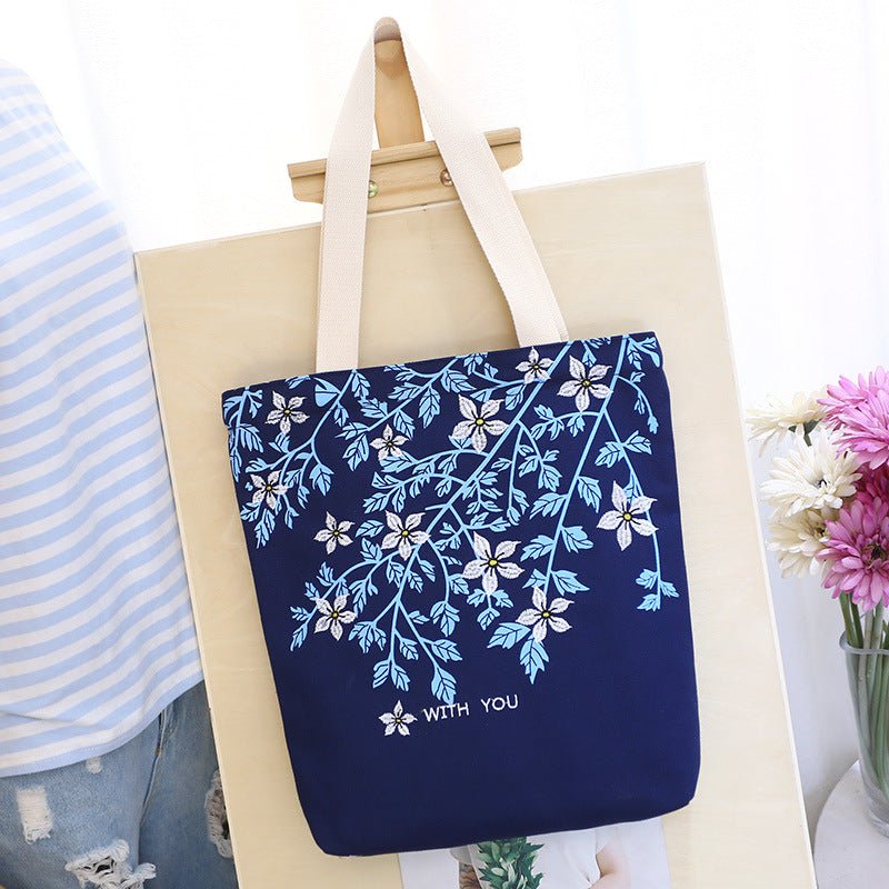 Korean fashion, large capacity Canvas Backpack, embroidered lady backpack, student bags, factory direct sales - Oopsdadforgot.com