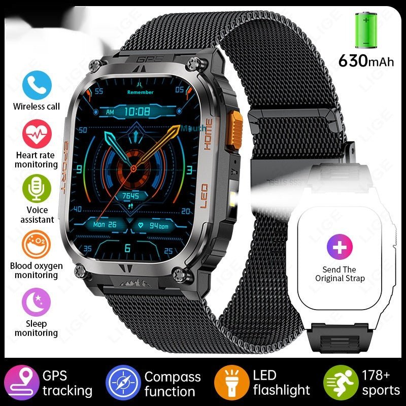 Large - screen Smartwatch With Bluetooth Calling Feature - Oopsdadforgot.com