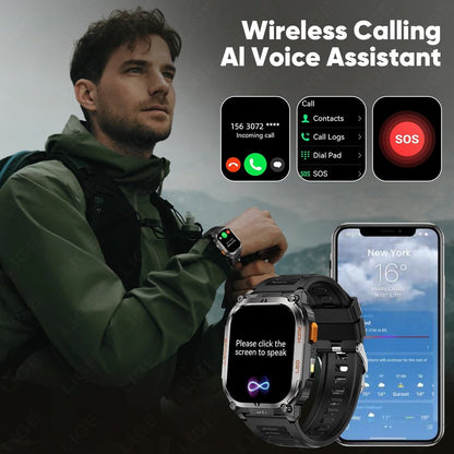 Large - screen Smartwatch With Bluetooth Calling Feature - Oopsdadforgot.com