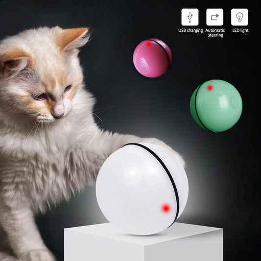 LED Laser Electronic Rolling Pet Funny Cat Toy Ball - Oopsdadforgot.com