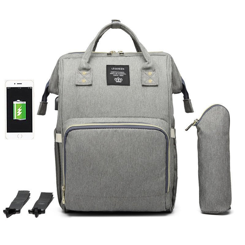 LEQUEEN Multifunctional Large Capacity Mummy Bag - Oopsdadforgot.com