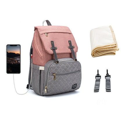 LEQUEEN Multifunctional Large Capacity Mummy Bag - Oopsdadforgot.com
