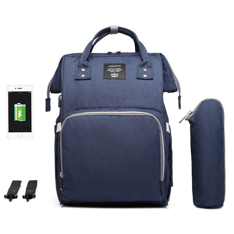LEQUEEN Multifunctional Large Capacity Mummy Bag - Oopsdadforgot.com