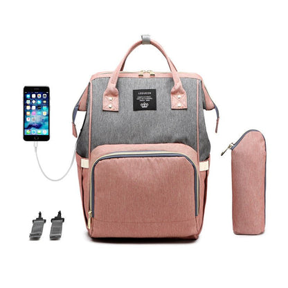 LEQUEEN Multifunctional Large Capacity Mummy Bag - Oopsdadforgot.com