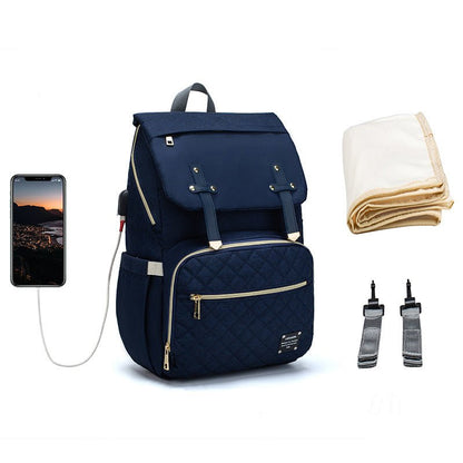 LEQUEEN Multifunctional Large Capacity Mummy Bag - Oopsdadforgot.com