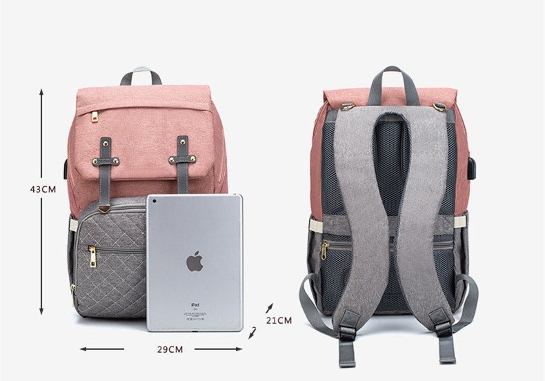 LEQUEEN Multifunctional Large Capacity Mummy Bag - Oopsdadforgot.com