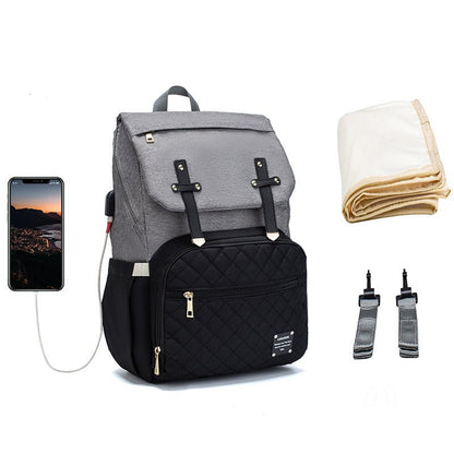 LEQUEEN Multifunctional Large Capacity Mummy Bag - Oopsdadforgot.com