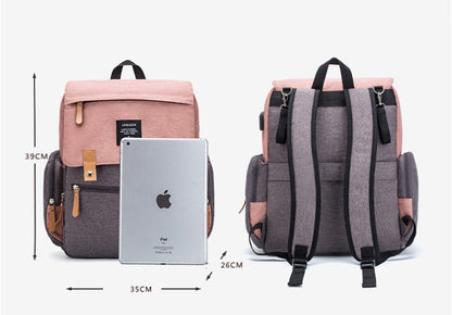 LEQUEEN Multifunctional Large Capacity Mummy Bag - Oopsdadforgot.com