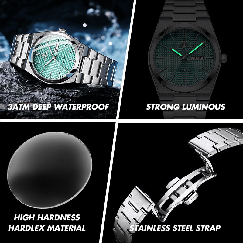 Luminous Quartz Waterproof Calendar Watch - Oopsdadforgot.com