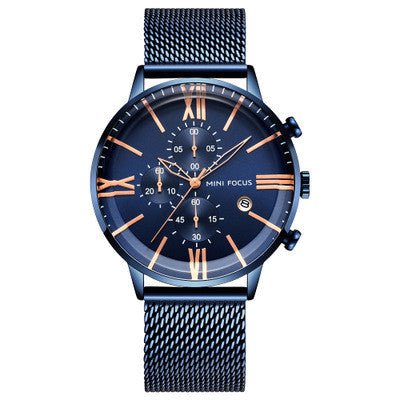 Luxury Men’s Quartz Watch – Precision Timepiece with Stylish Stainless Steel Design - Oopsdadforgot.com