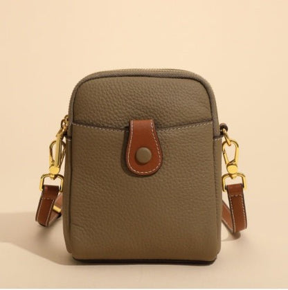 Lychee Pattern Mobile Phone Bag Small High Quality Leather Crossbody Bags For Women Wallet - Oopsdadforgot.com