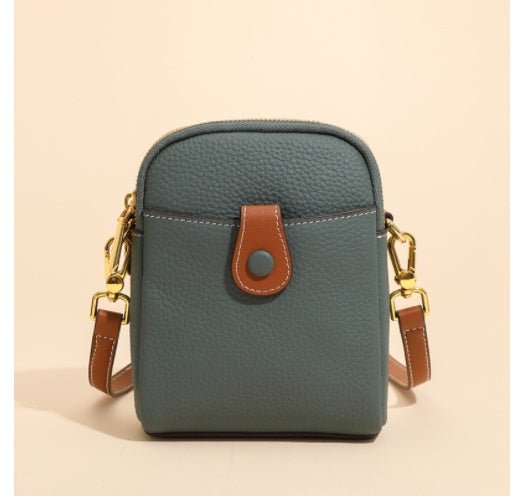 Lychee Pattern Mobile Phone Bag Small High Quality Leather Crossbody Bags For Women Wallet - Oopsdadforgot.com