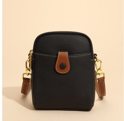 Lychee Pattern Mobile Phone Bag Small High Quality Leather Crossbody Bags For Women Wallet - Oopsdadforgot.com