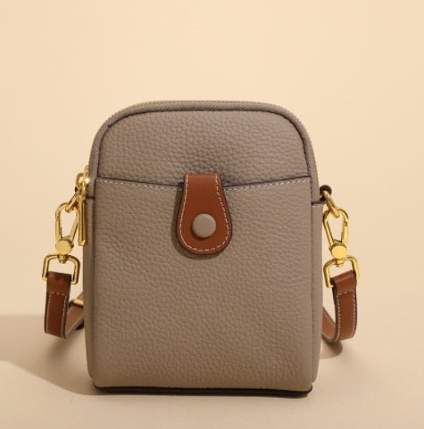 Lychee Pattern Mobile Phone Bag Small High Quality Leather Crossbody Bags For Women Wallet - Oopsdadforgot.com
