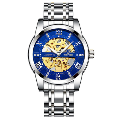 Mechanical Watch With A Hollowed - out Steel Bracelet - Oopsdadforgot.com