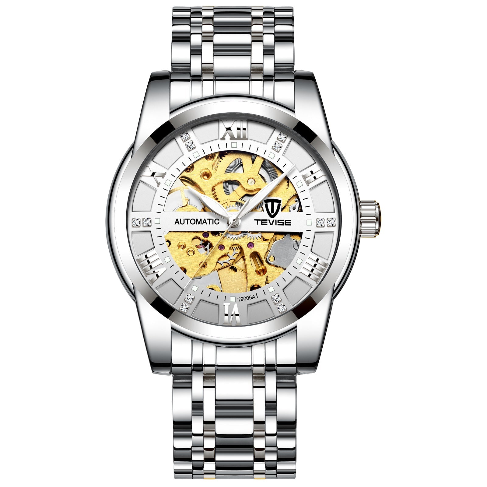 Mechanical Watch With A Hollowed - out Steel Bracelet - Oopsdadforgot.com