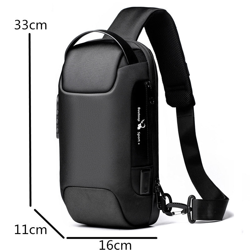 Men Chest Bag Messenger Bag Anti - theft Shoulder Bags Chest Bag Pack For Male - Oopsdadforgot.com