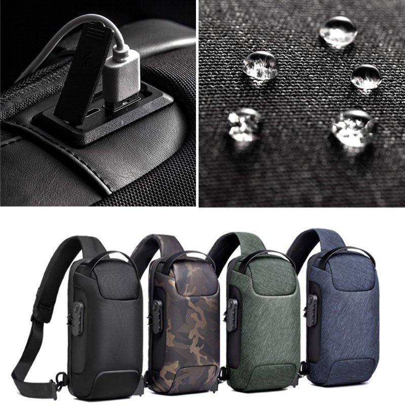 Men Chest Bag Messenger Bag Anti - theft Shoulder Bags Chest Bag Pack For Male - Oopsdadforgot.com