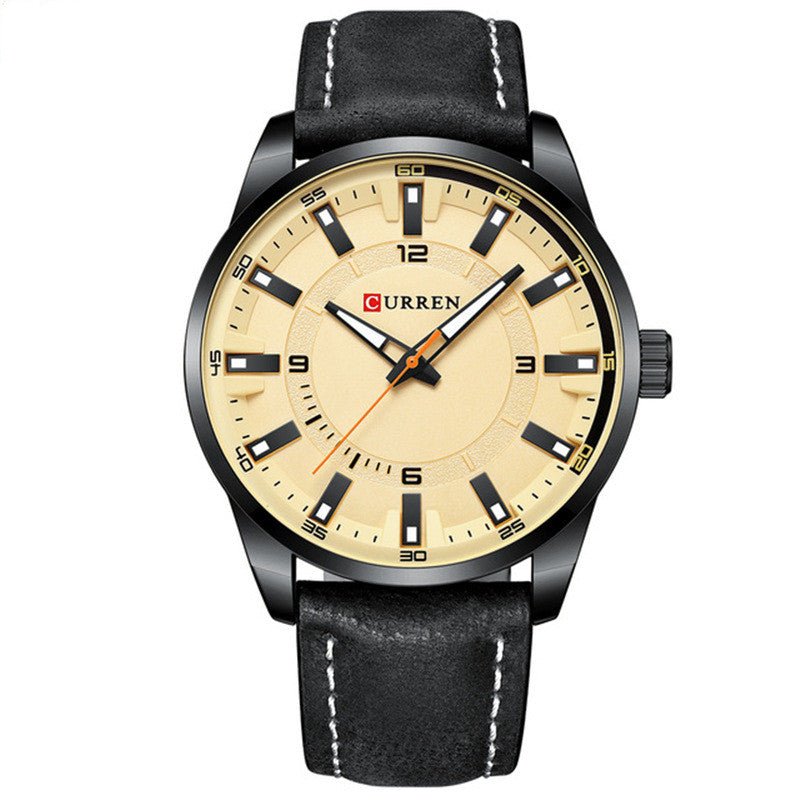 Men s Business Watch Belt Large Dial - Oopsdadforgot.com