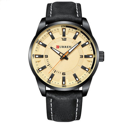 Men s Business Watch Belt Large Dial - Oopsdadforgot.com