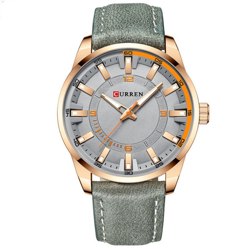 Men s Business Watch Belt Large Dial - Oopsdadforgot.com