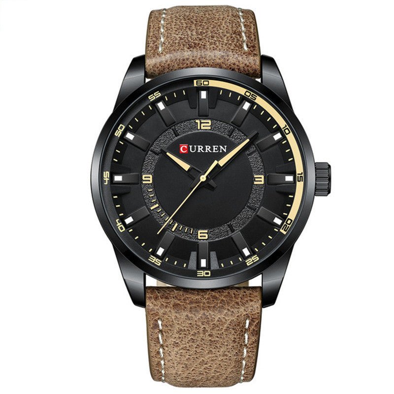 Men s Business Watch Belt Large Dial - Oopsdadforgot.com