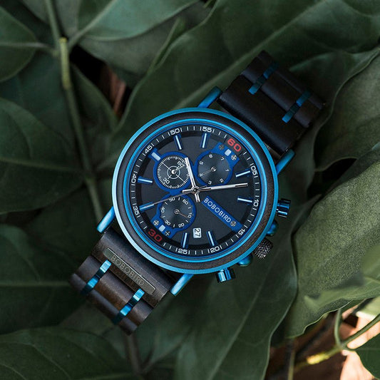 Men s Wooden Chronograph Watch - Oopsdadforgot.com