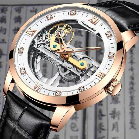 Men's Automatic Hollow Mechanical Watch - Oopsdadforgot.com