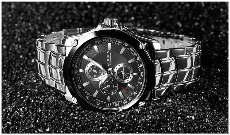 Men's Business - Casual Alloy Waterproof Quartz Watch - Oopsdadforgot.com