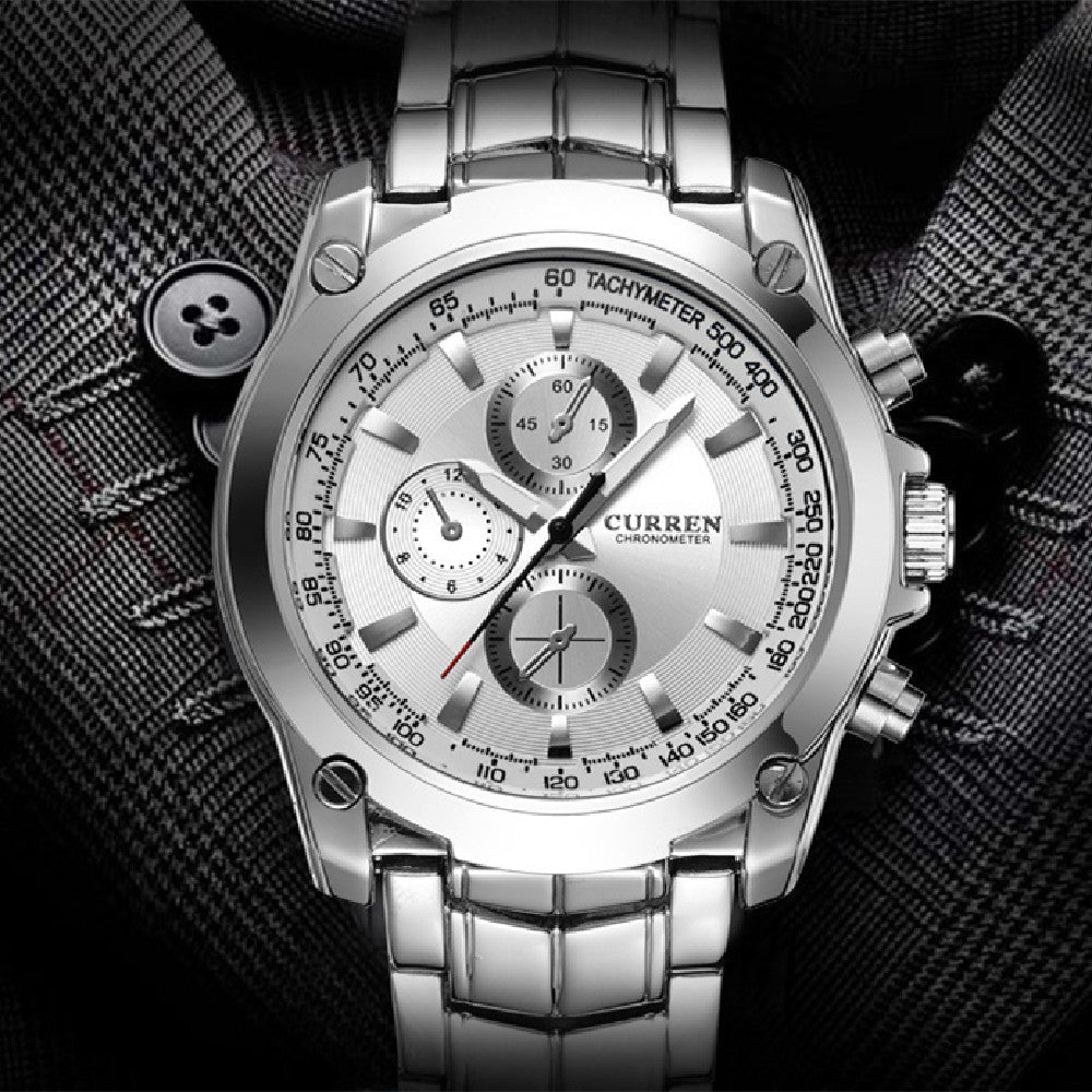 Men's Business - Casual Alloy Waterproof Quartz Watch - Oopsdadforgot.com