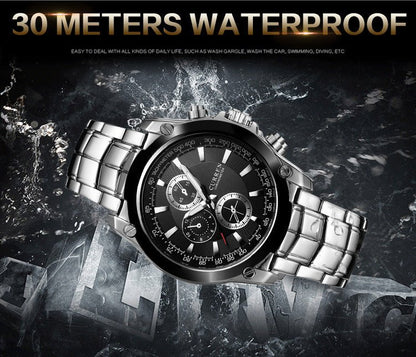 Men's Business - Casual Alloy Waterproof Quartz Watch - Oopsdadforgot.com