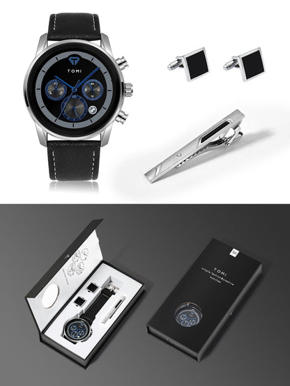 Mens Business Quartz Watch Gift Set - Oopsdadforgot.com