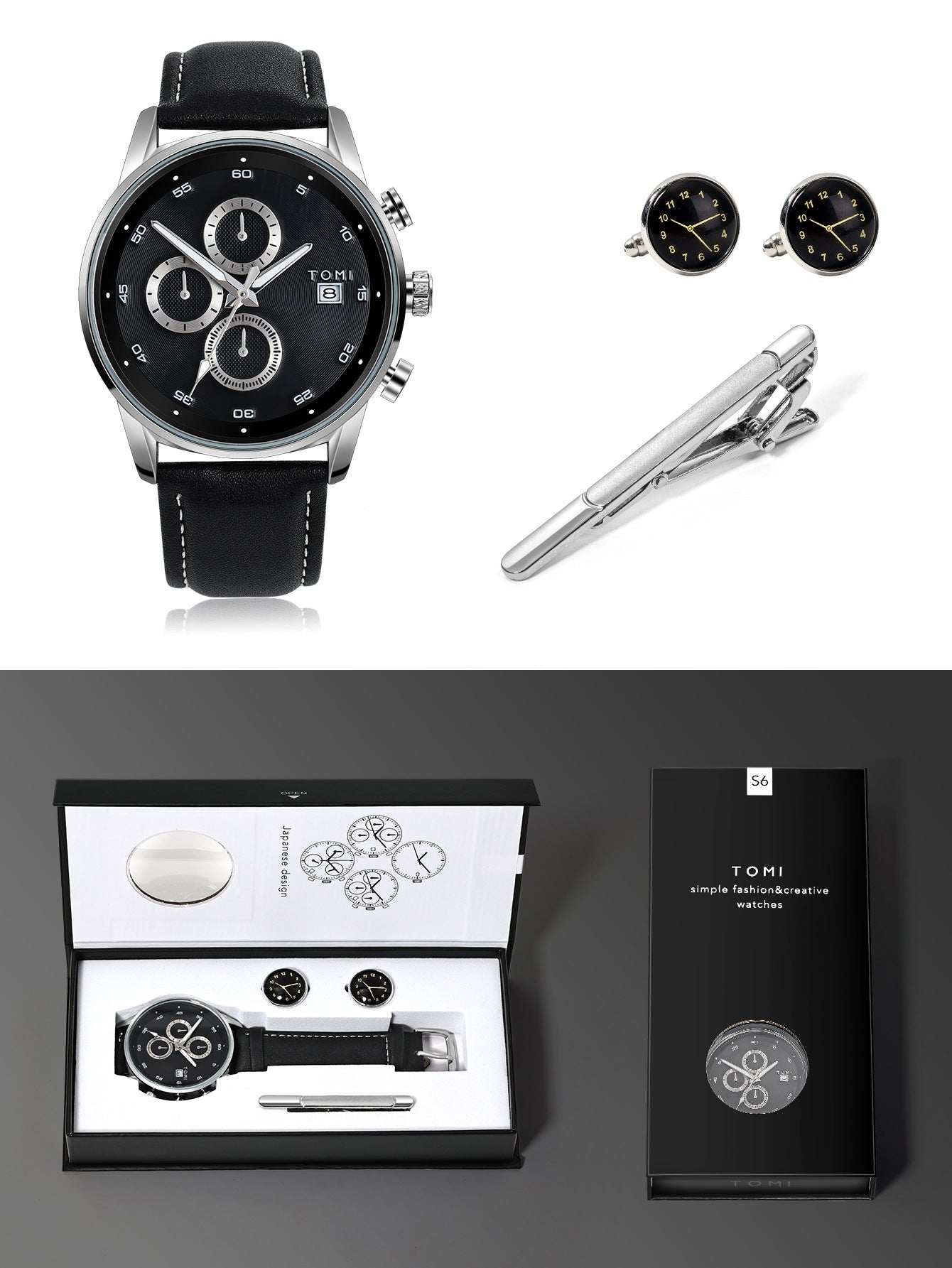 Mens Business Quartz Watch Gift Set - Oopsdadforgot.com