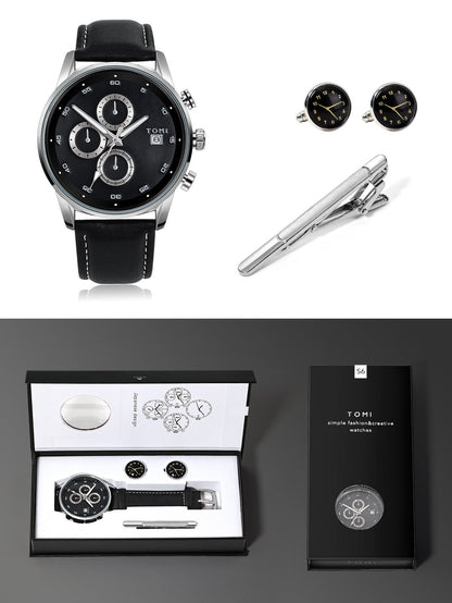 Mens Business Quartz Watch Gift Set - Oopsdadforgot.com