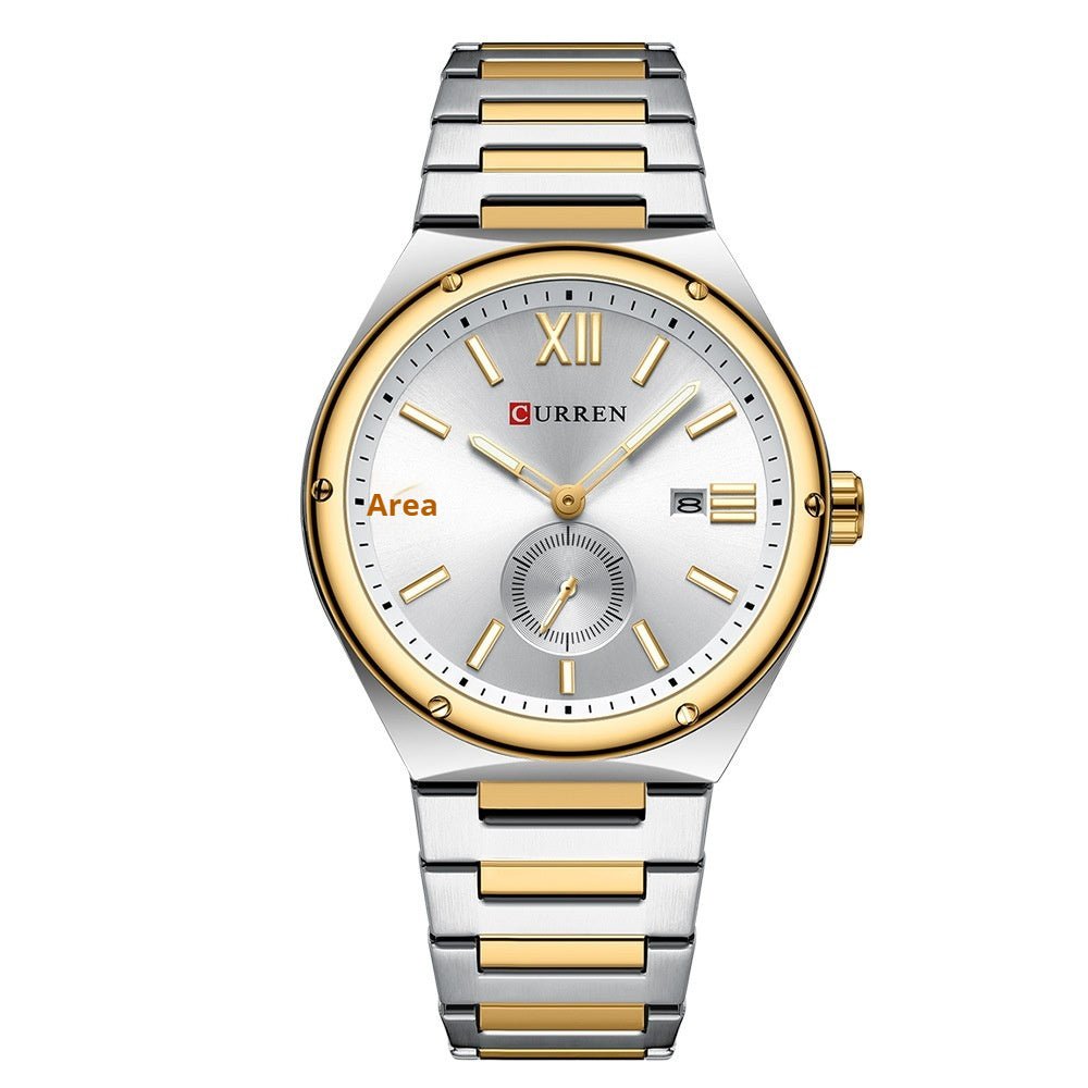Mens Calendar Waterproof Multi - Function Two - Hand Semi - Quartz Watch - Oopsdadforgot.com