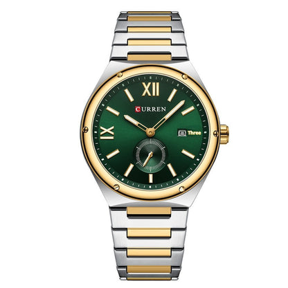 Mens Calendar Waterproof Multi - Function Two - Hand Semi - Quartz Watch - Oopsdadforgot.com