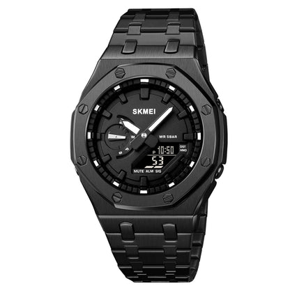 Men's Creative Multifunction Dual - Display Business Electronic Watch - Oopsdadforgot.com