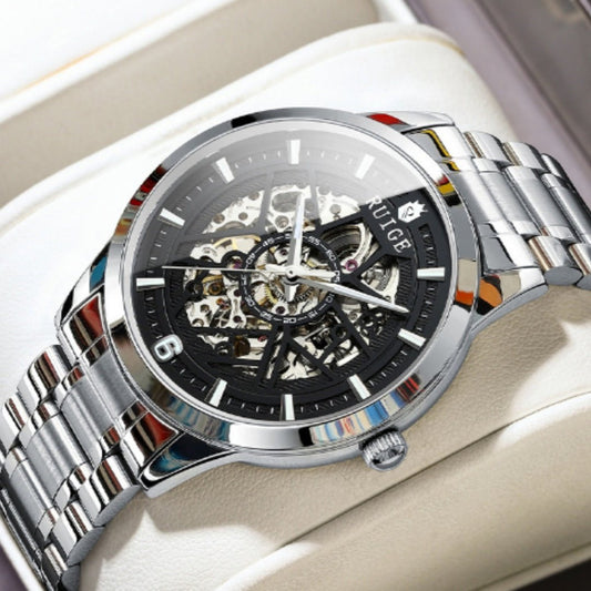 Men's Hollowed - Out Automatic Mechanical Watch - Oopsdadforgot.com