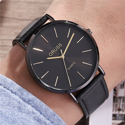 Men's Light Luxury Ultra - thin Belt Watch - Oopsdadforgot.com
