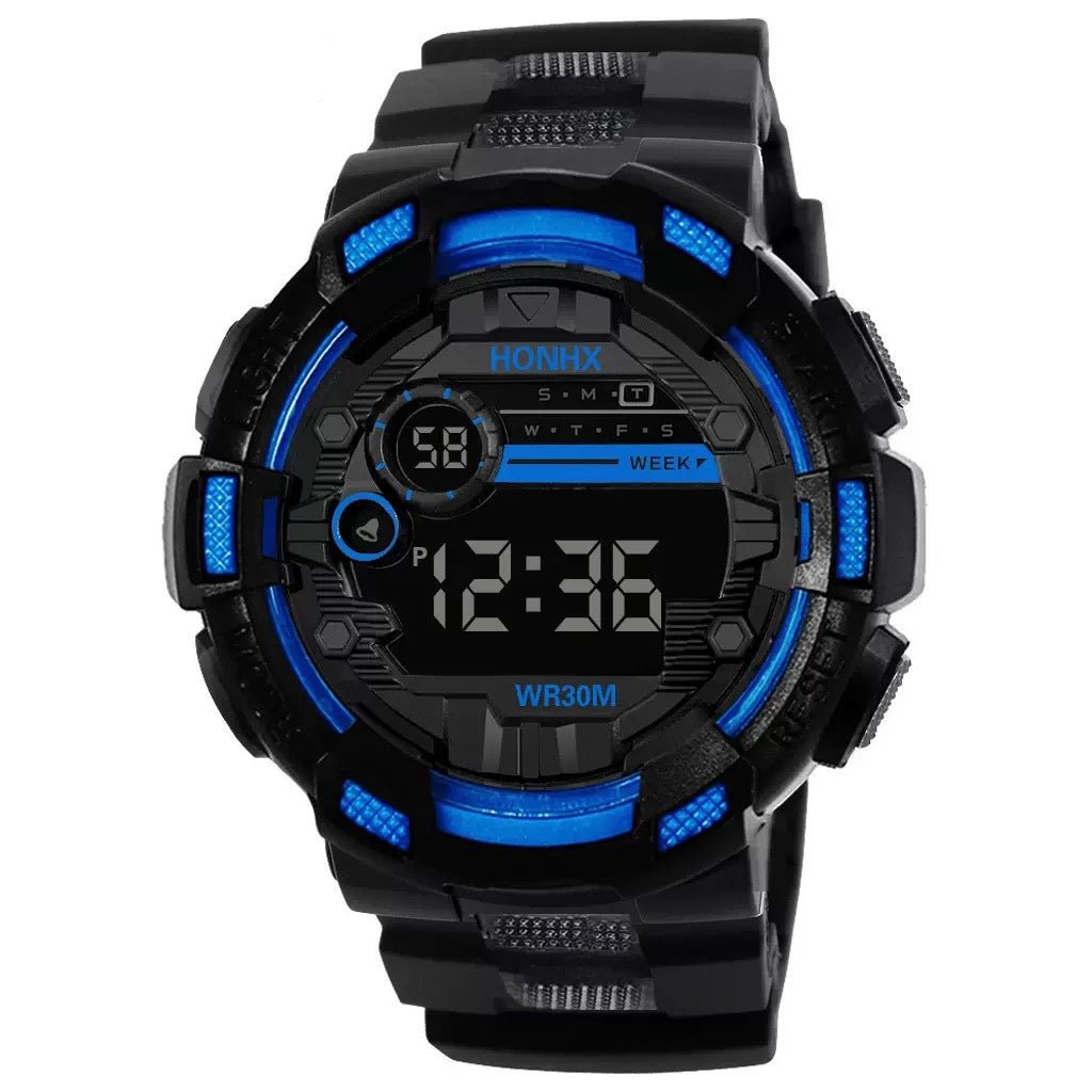 Mens Multi - Function, Water - Resistant Luminous Sports Electronic Watch - Oopsdadforgot.com