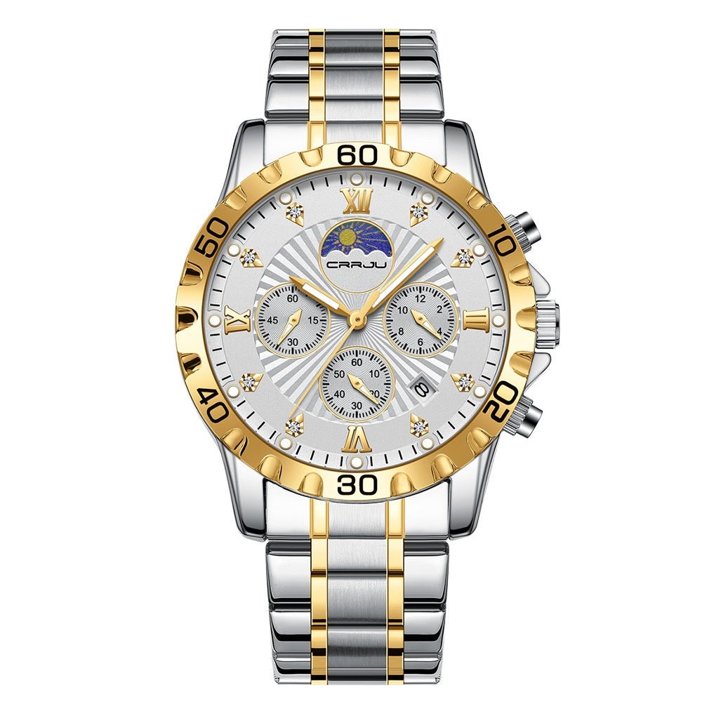 Men's Multifunctional Business Calendar Quartz Watch - Oopsdadforgot.com