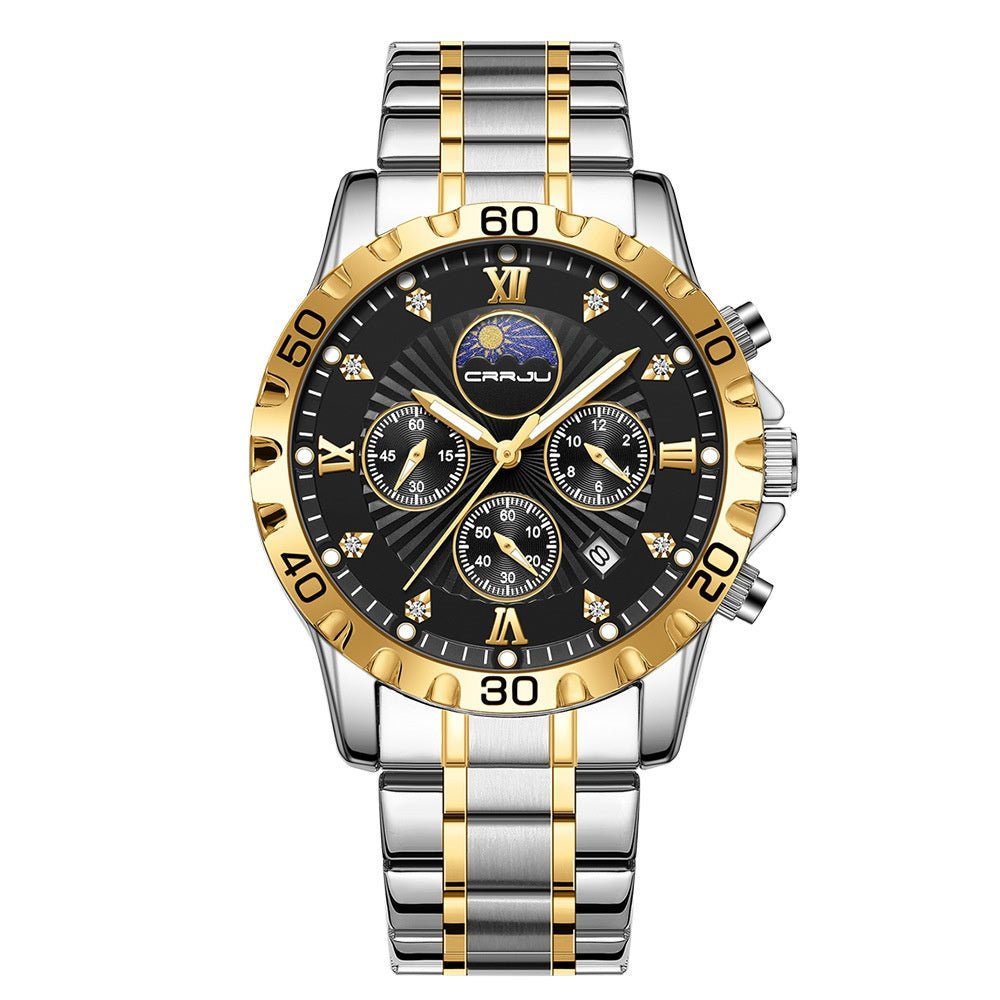 Men's Multifunctional Business Calendar Quartz Watch - Oopsdadforgot.com