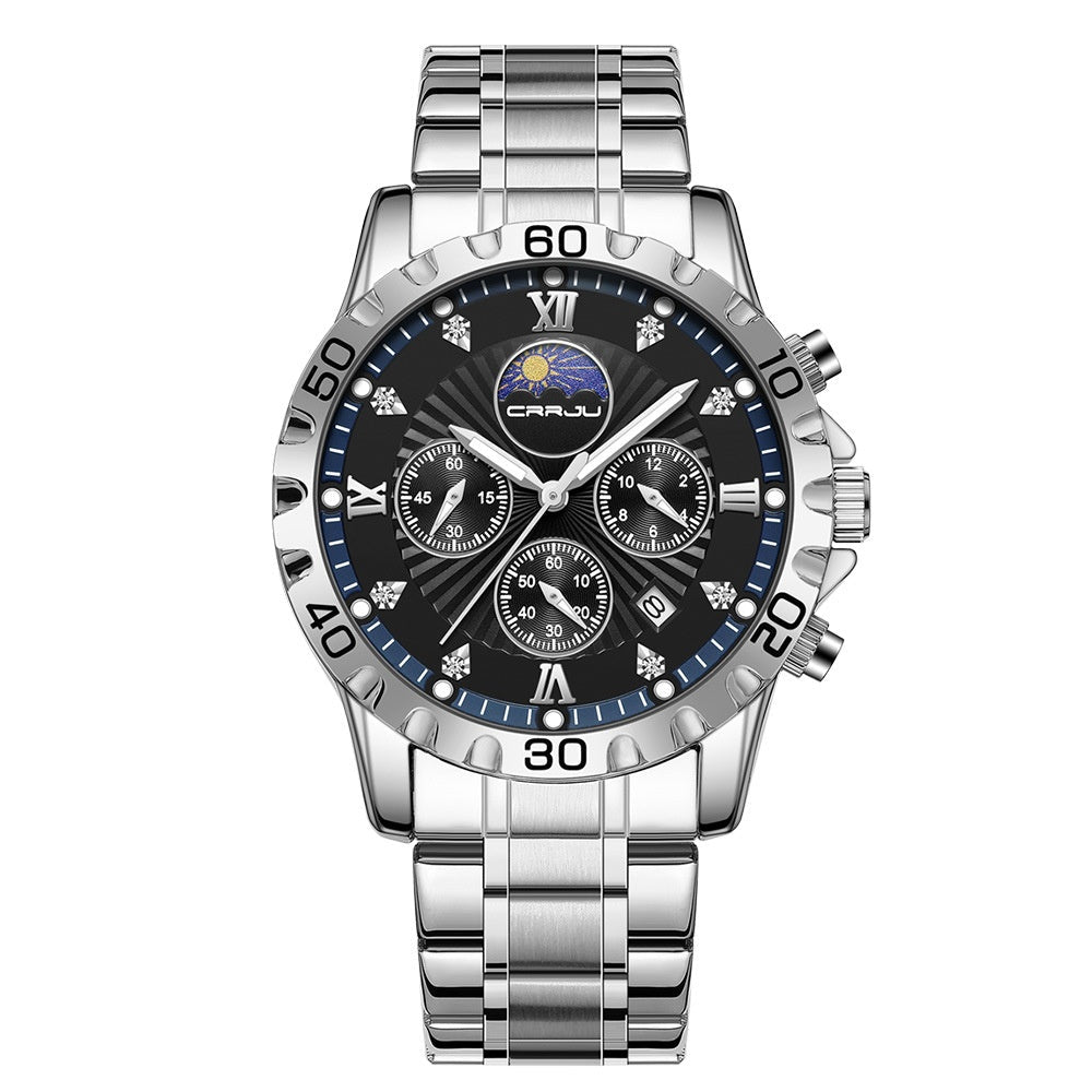 Men's Multifunctional Business Calendar Quartz Watch - Oopsdadforgot.com